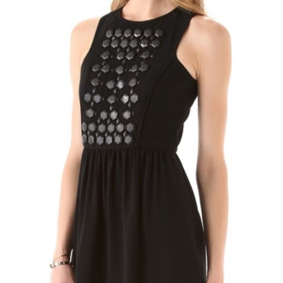 💙 GUC Tibi Black Cinta Beaded Dress - Picture 2 of 8